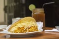 Venezuelan typical food, arepa, Royalty Free Stock Photo