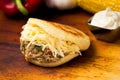 Venezuelan typical food, Arepa Royalty Free Stock Photo