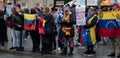 Porto / Portugal - 02/02/2019: Venezuelans in Portugal protest against Nicolas Maduro