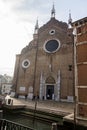 Tourists visiting the Basilica Saint Maria Gloriosa dei Frari Royalty Free Stock Photo