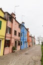 Colorful houses in Burano Island Royalty Free Stock Photo