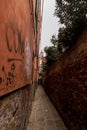 Narrow access path in Venice Royalty Free Stock Photo