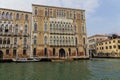 Classic building and Grand Canal in Venice city Royalty Free Stock Photo