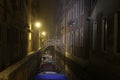 Venice alley at night Royalty Free Stock Photo