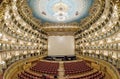 VENICE - APRIL 7, 2014: Interior of La Fenice Theatre. Teatro La Royalty Free Stock Photo