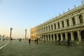 VENICE - APRIL 13: Piazza San Marco with tourists on April 13, 2015 in Venice. It's the principal public square of Venice, Italy