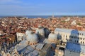 VENICE - APRIL 9, 2017: The view from above on Basilica San Marc