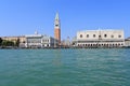 VENICE - APRIL 9, 2017: The view on San Marco Square, Campanile Royalty Free Stock Photo