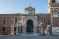 The Venice Arsenal, ancient shipyard, in the city of Venice. Royalty Free Stock Photo