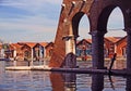 Venice, Arsenale - inner harbour with old docks Royalty Free Stock Photo