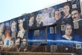 The Luminaries of Pantheism Mural by Levi Ponce on the outside of a building in Venice Beach, California Royalty Free Stock Photo