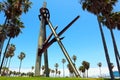 Venice Beach (Los Angeles), California: Declaration Sculpture by artist Mark di Suvero