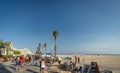 Venice Beach promenade, ocean walk, Los Angels, California, USA