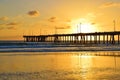 Venice Beach Sunset Royalty Free Stock Photo