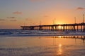 Venice Beach Sunset Royalty Free Stock Photo