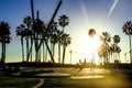 Venice Beach Sunset Royalty Free Stock Photo