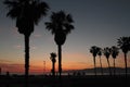 Venice Beach Sunset Royalty Free Stock Photo