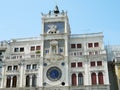 Venice blue zodiac clock. Royalty Free Stock Photo