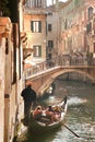 Venice, canal with gondola