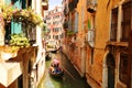 Venice. Canal with gondolas