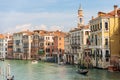 Canal Grande view from the Ponte di Rialto Bridge - Venice Italy Royalty Free Stock Photo