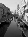 Venice canal in morning light Royalty Free Stock Photo