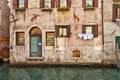 Venice canal and water door