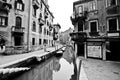 Venice canals between apartments