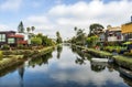 Venice Canals, original colorful houses - Venice Beach, Los Angeles, California Royalty Free Stock Photo