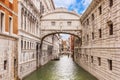 Bridge of Sighs, emblematic of Venice in Veneto, Italy Royalty Free Stock Photo