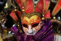 Venice, Carnival and golden decorations, Venice, Italy Royalty Free Stock Photo
