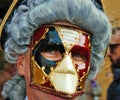 Venice carnival, portrait of a mask, during the Venetian carnival in the whole city there are wonderful masks.