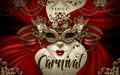 Venice Carnival poster Royalty Free Stock Photo