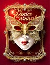 Venice Carnival poster Royalty Free Stock Photo