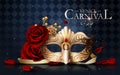 Venice carnival poster Royalty Free Stock Photo