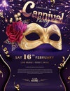 Venice Carnival poster Royalty Free Stock Photo