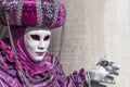 Venice Carnival purple Mask