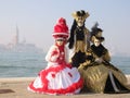 Venice carnival three ladies