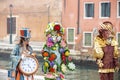 Venice Carnival 2017. Venetian masks. Venice, Italy. Carnival is the most important event of the year in Venice