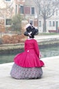 Venice Carnival 2017. Venetian masks. Venice, Italy. Carnival is the most important event of the year in Venice Royalty Free Stock Photo