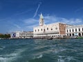 Venice: A church at a channel Royalty Free Stock Photo