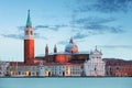Venice - Church of San Giorgio Maggiore Royalty Free Stock Photo