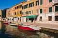 Venice City of Italy. View on Grand Canal, Venetian Landscape with boats and gondolas Royalty Free Stock Photo