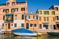 Venice City of Italy. View on Grand Canal, Venetian Landscape with boats and gondolas Royalty Free Stock Photo