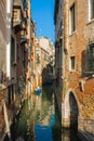 Venice City of Italy. View on Grand Canal, Venetian Landscape with boats and gondolas Royalty Free Stock Photo