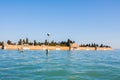 Venice City of Italy. View on San Michele cemetery, Venetian old graveyard Royalty Free Stock Photo