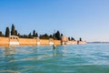 Venice City of Italy. View on San Michele cemetery, Venetian old graveyard Royalty Free Stock Photo