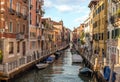 Venice cityscape, narrow water canal. Italy