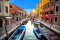 Venice cityscape, narrow water canal. Italy