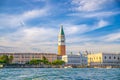 Venice cityscape with San Marco basin of Venetian lagoon